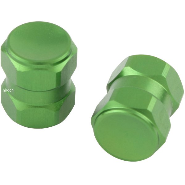 000800-18 ポッシュ POSH エアーバルブキャｯプ ヘックス2 2個入り ライトグリーン
