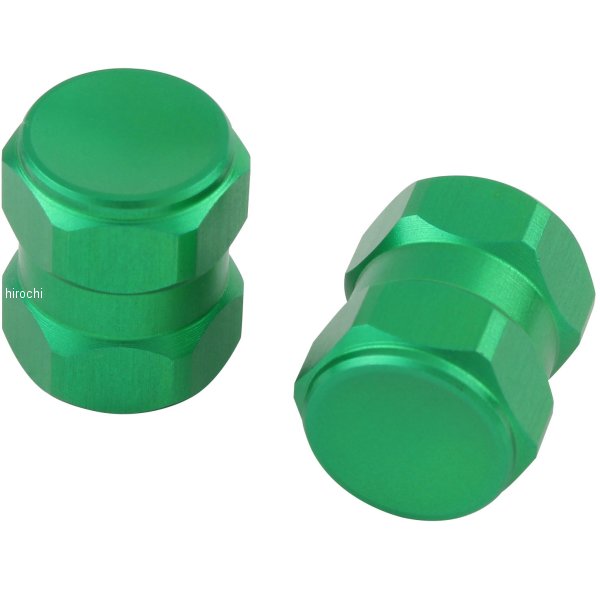 000800-28 ポッシュ POSH エアーバルブキャｯプ ヘックス2 2個入り ライムグリーン