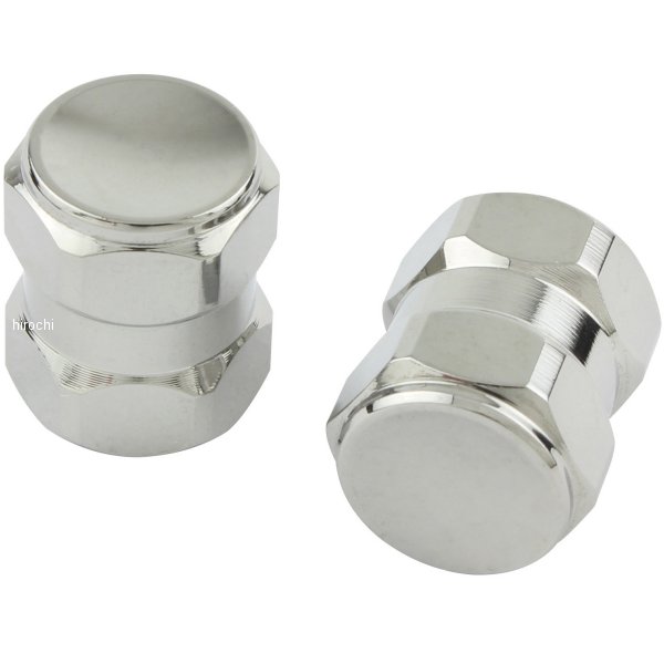 000800 ポッシュ POSH エアーバルブキャｯプ ヘックス2 2個入り メッキ