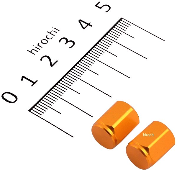 000804-04 ポッシュ POSH エアーバルブキャップ ヘックス プレーン 2個入り ゴールド