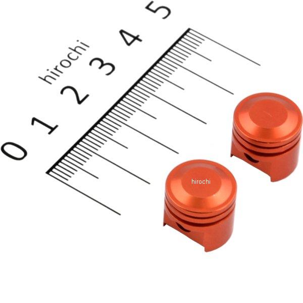 000805-14 ポッシュ POSH エアーバルブキャップ ビッグボアピストン 2個入り ディープオレンジ