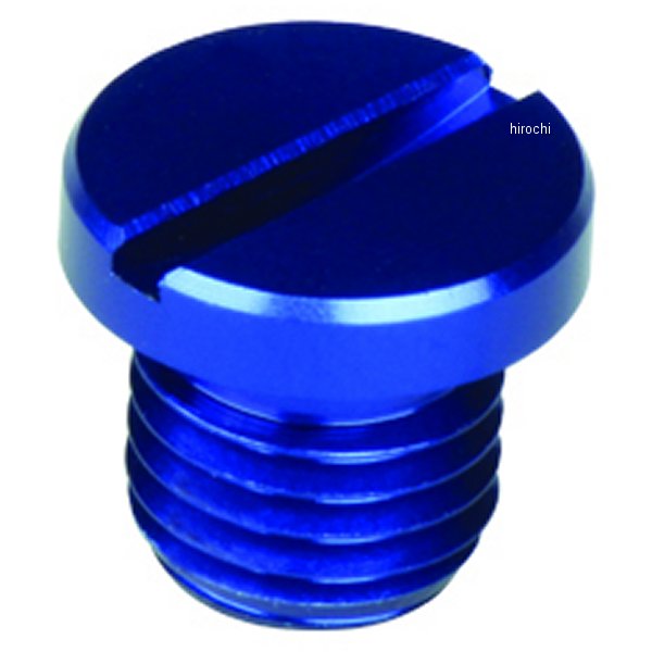 000807-01 ポッシュ POSH ミラーホールカバーキャップ 1個入り アルミ 10mm逆ネジ 青