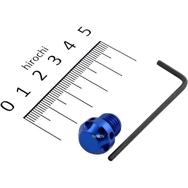 000808-01 ポッシュ POSH ミラーホールカバーキャップ NASAタイプ 1個入り 10mm正ネジ 青