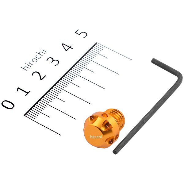 000808-04 ポッシュ POSH ミラーホールカバーキャップ NASAタイプ 1個入り 10mm正ネジ ゴールド