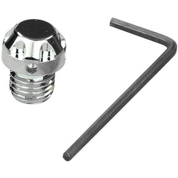 000808 ポッシュ POSH ミラーホールカバーキャップ NASAタイプ 1個入り 10mm正ネジ クローム