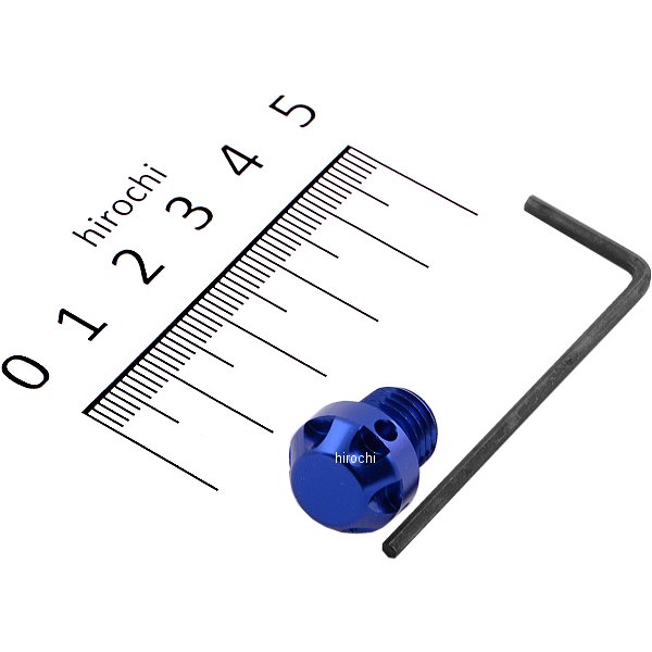 000809-01 ポッシュ POSH ミラーホールカバーキャップ NASAタイプ 1個入り 10mm逆ネジ 青