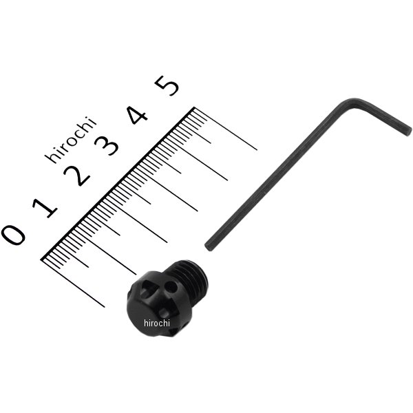 000809-06 ポッシュ POSH ミラーホールカバーキャップ NASAタイプ 1個入り 10mm逆ネジ 黒