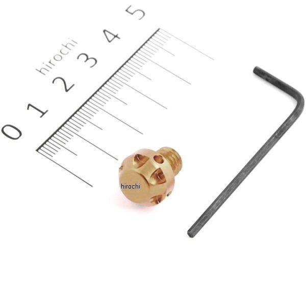 000811-04 ポッシュ POSH ミラーホールカバーキャップ NASAタイプ 1個入り 8mm正ネジ ゴールド