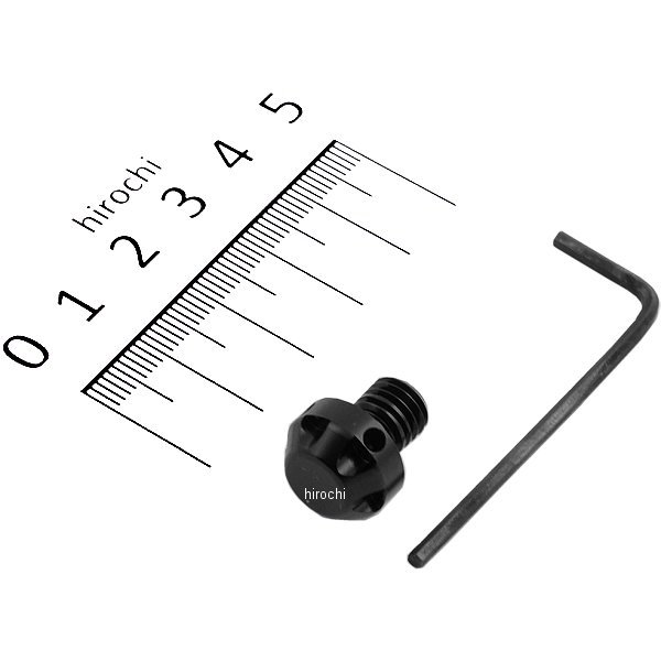 000811-06 ポッシュ POSH ミラーホールカバーキャップ NASAタイプ 1個入り 8mm正ネジ 黒