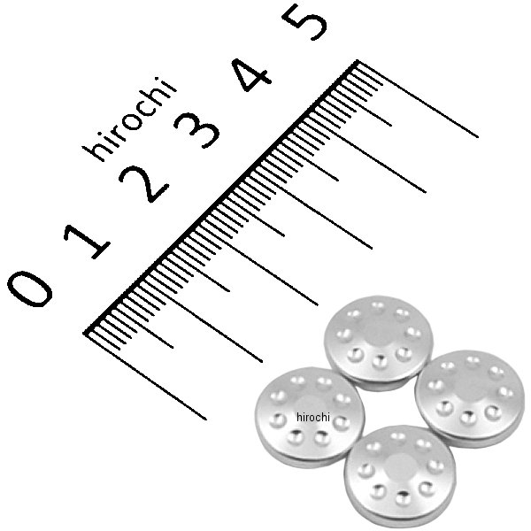 000820-03 ポッシュ POSH キャップボルトカバー M8用 4個入り シルバー