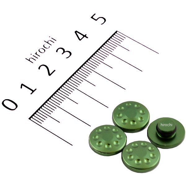 000820-18 ポッシュ POSH キャップボルトカバー M8用 4個入り ライトグリーン