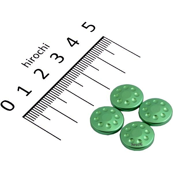 000820-28 ポッシュ POSH キャップボルトカバー 汎用 M8 ライムグリーン 4個入り