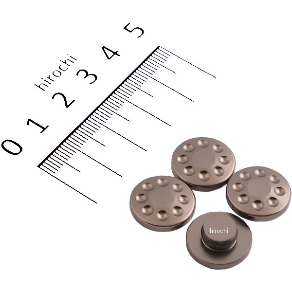 000821-11 ポッシュ POSH キャップボルトカバー M10用 4個入り チタン