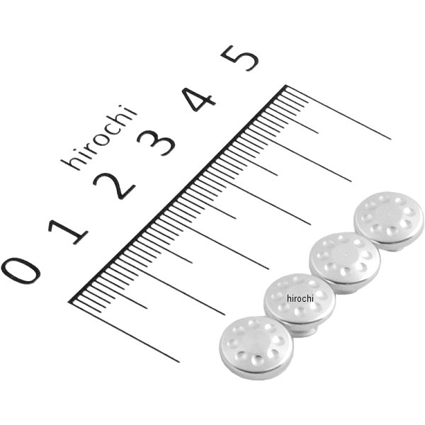 000822-03 ポッシュ POSH キャップボルトカバー M6用 4個入り シルバー