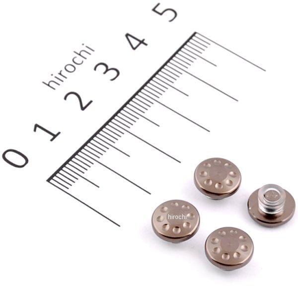 000822-11 ポッシュ POSH キャップボルトカバー M6用 4個入り チタン