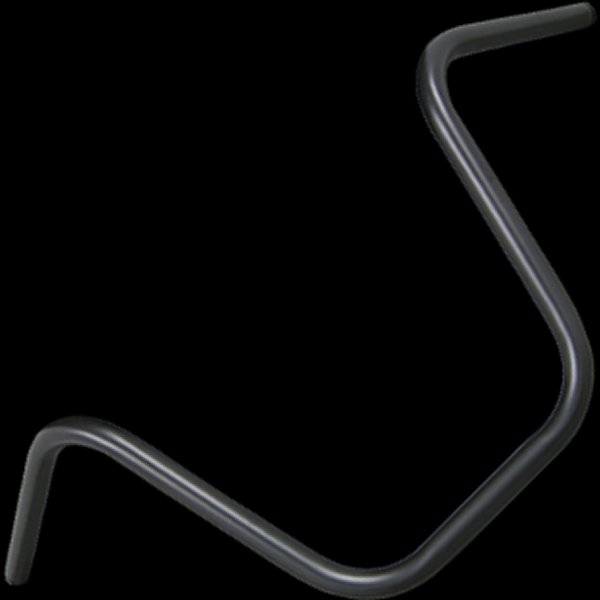 000841 ネオファクトリー ナローエイプバー ハンドル ハイ ヘコミ無し 黒