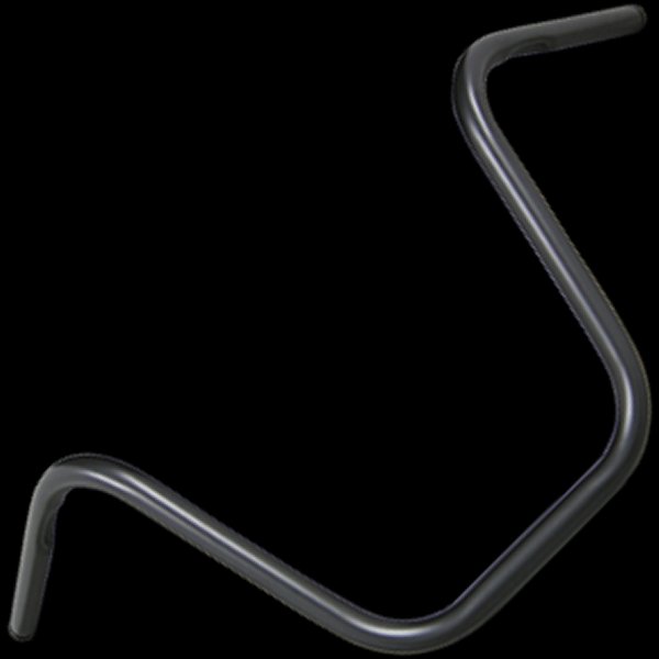 000846 ネオファクトリー ナローエイプバー ハンドル ハイ ヘコミ有り 黒