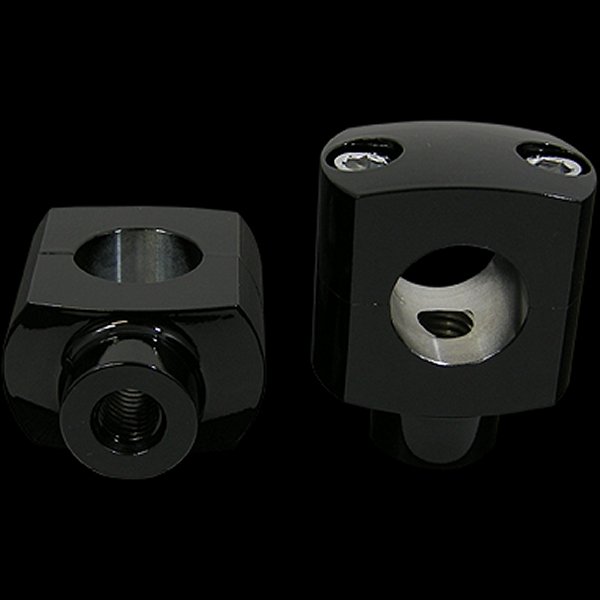 001008 ネオファクトリー 1-1/2インチ ショーティーライザー 黒 左右ペア