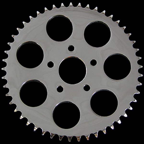 001055 ネオファクトリー 49丁 リアチェーン スプロケット クローム 73年-85年 BigTwin