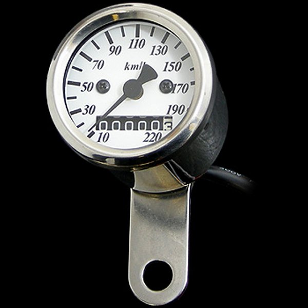 001289 ネオファクトリー 48mm アナログ スピードメーター 白盤 1:1 95年以前 ハーレー