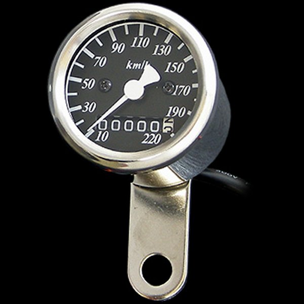 001292 ネオファクトリー 48mm アナログ スピードメーター 黒盤 2:1 95年以前 ハーレー