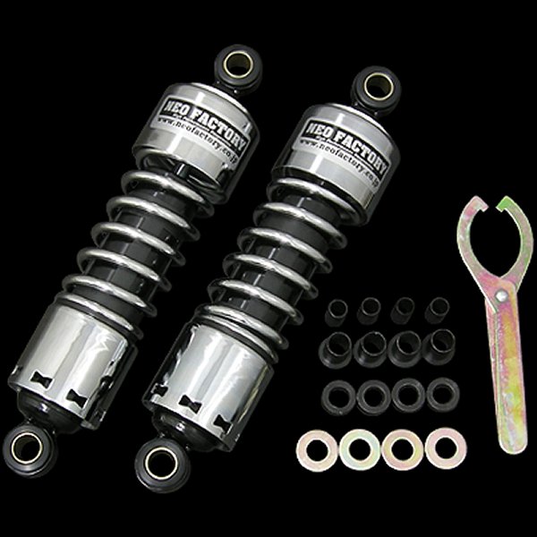 001657 ネオファクトリー 11インチ ショートショック 79年-03年 XL、FXR クローム