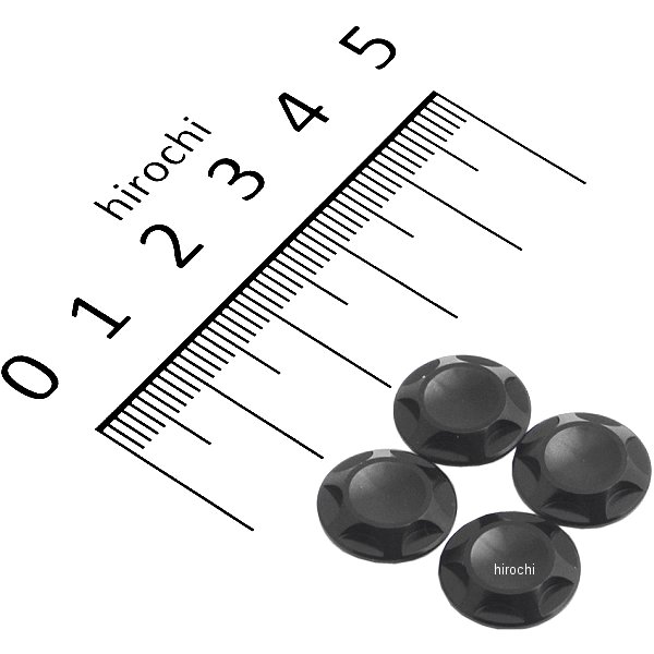 001820-06 ポッシュ NASAタイプキャップボルトカバー M8用 黒