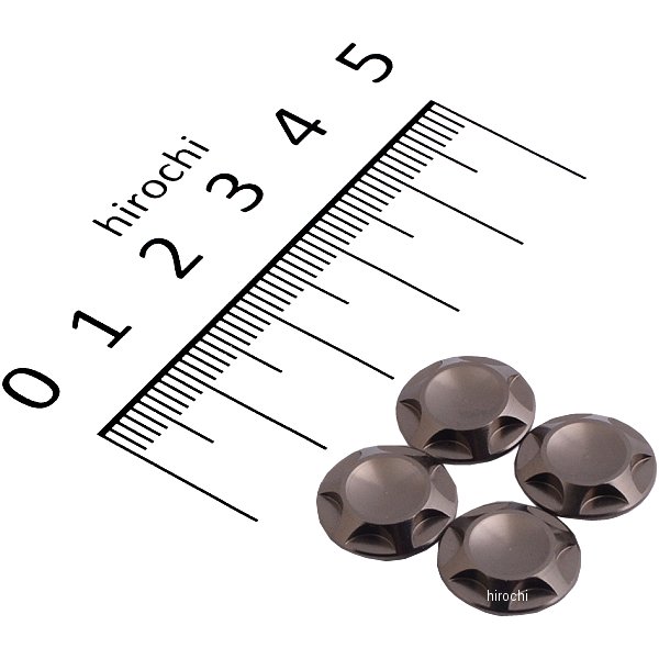 001820-11 ポッシュ NASAタイプキャップボルトカバー M8用 チタン