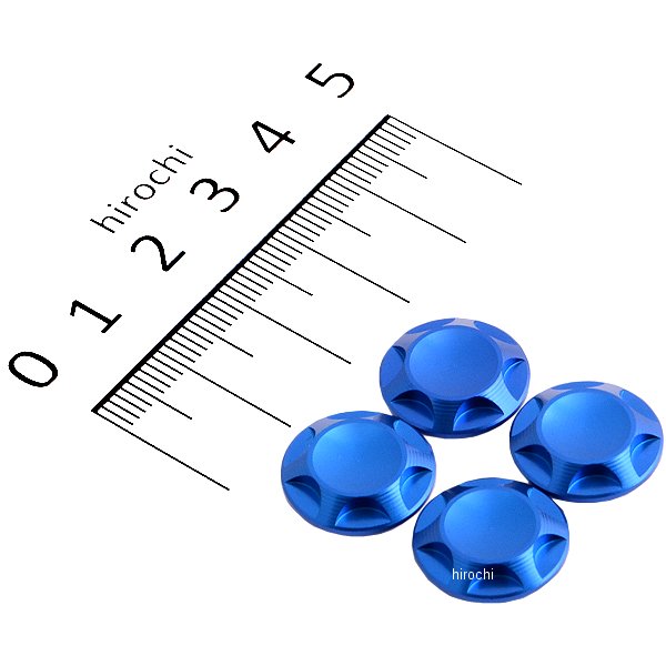 001821-01 ポッシュ NASAタイプキャップボルトカバー M10用 青