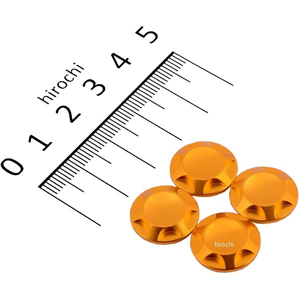 001821-04 ポッシュ NASAタイプキャップボルトカバー M10用 ゴールド