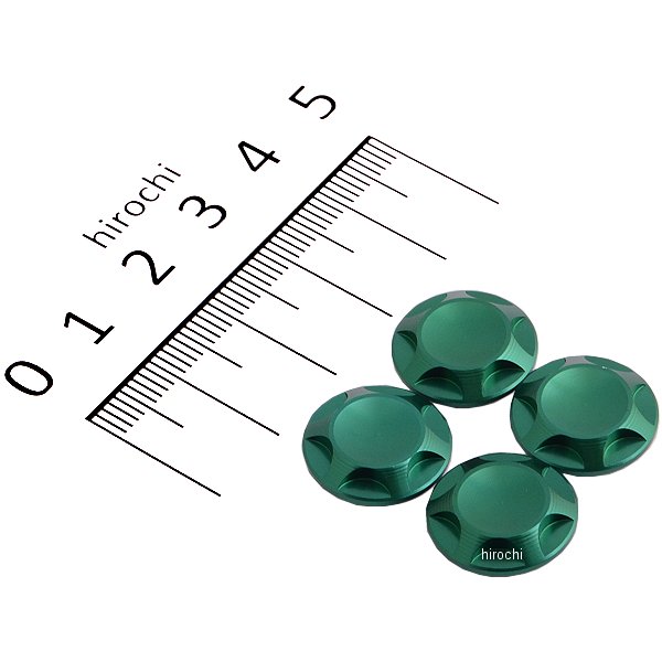 001821-08 ポッシュ NASAタイプキャップボルトカバー M10用 ダークグリーン