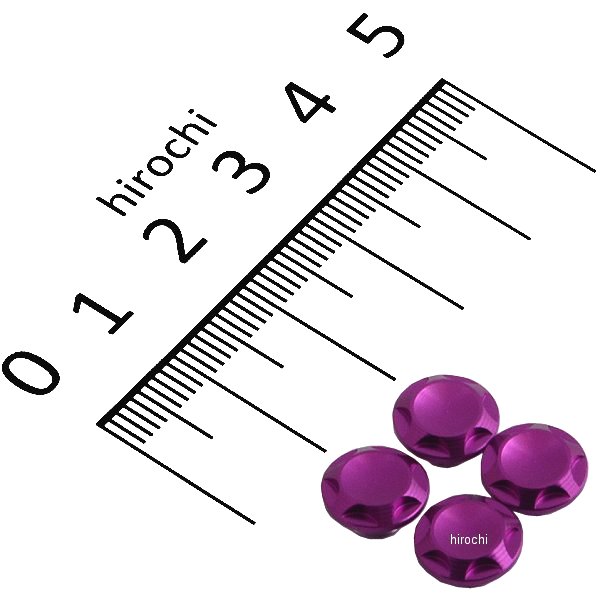 001822-05 ポッシュ NASAタイプキャップボルトカバー M6用 ブルーベリー