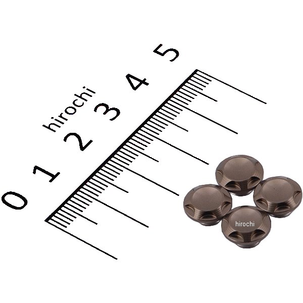 001822-11 ポッシュ NASAタイプキャップボルトカバー M6用 チタン