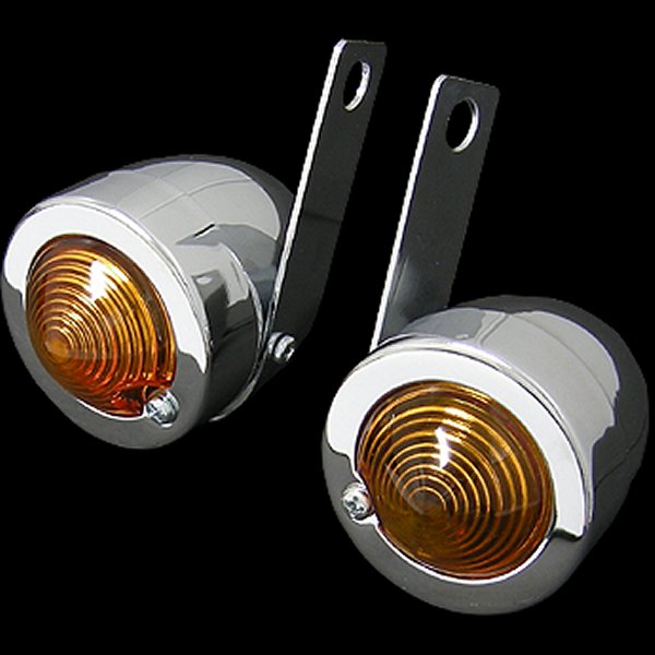 002620 ネオファクトリー ブラケット付 バレット ウインカー クローム 左右ペア