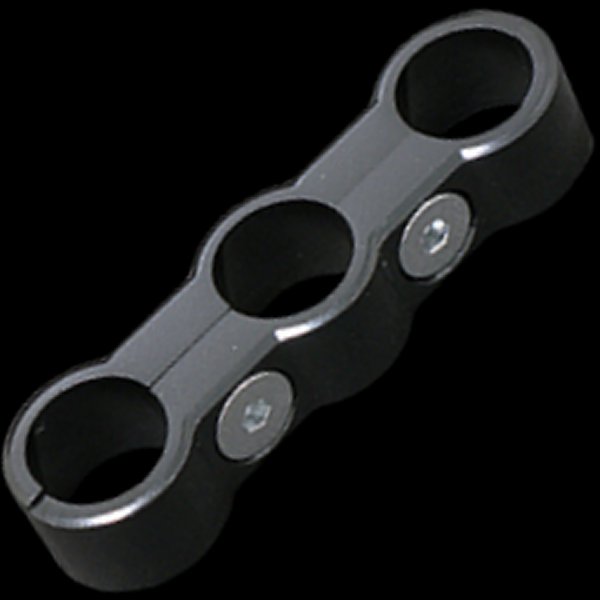 002652 ネオファクトリー プレーンタイプ  トリプルオイルライン セパレーター 黒 1個売り