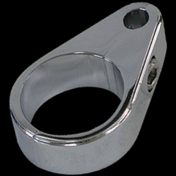 002670 ネオファクトリー 1インチ用 シングル スロットルケーブル クランプ クローム 1個売り