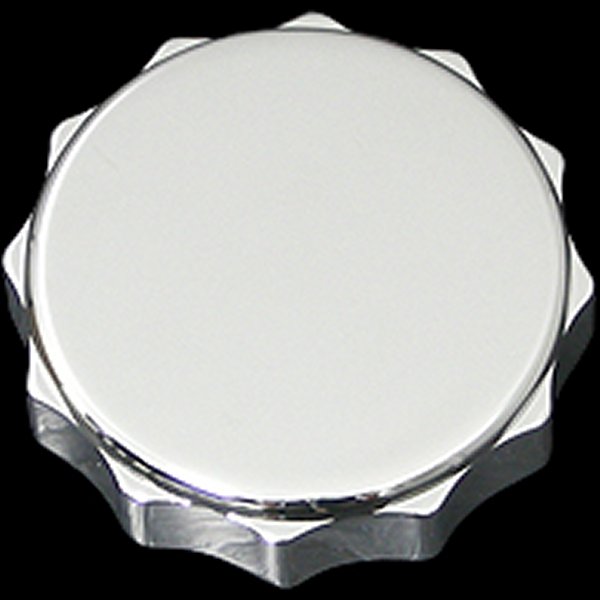 002696 ネオファクトリー スキャロップ ガスキャップ クローム 左