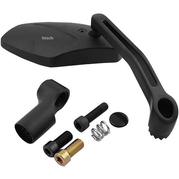 002821-06-10 ポッシュ POSH フラットローミラーランスタイプ2 M10 黒 右