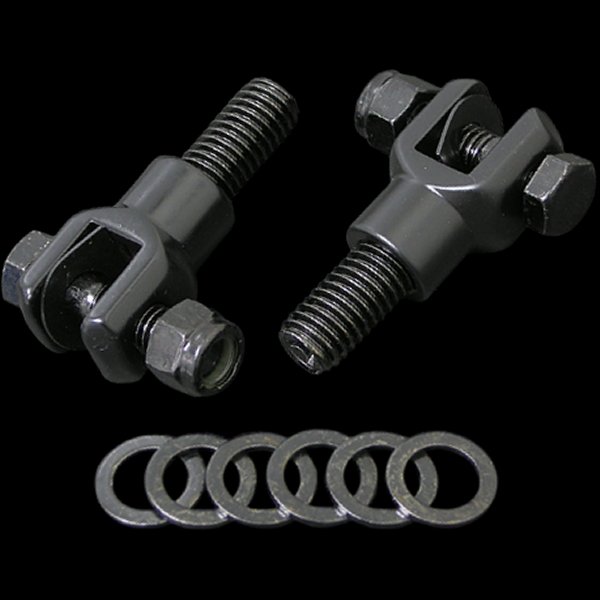 002961 ネオファクトリー 1/2x13 ボルト頭無しフットペグクリップキット ブラック