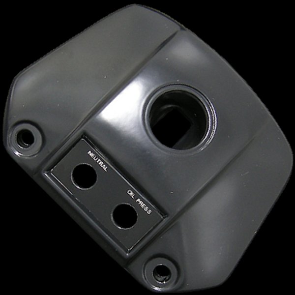 003206 ネオファクトリー ナローグライド用 ヘッドライトバイザー ブラック 71年-73年 ナローフォーク