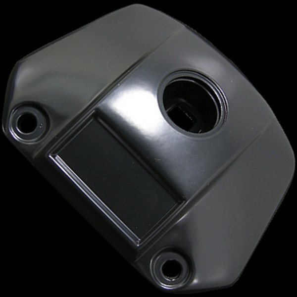 003207 ネオファクトリー ナローグライド用 ヘッドライトバイザー ブラック プレーン