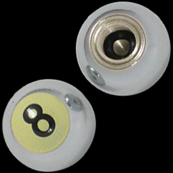 003302 ネオファクトリー エイトボールタイプ バルブキャップ セット クローム 2個入り