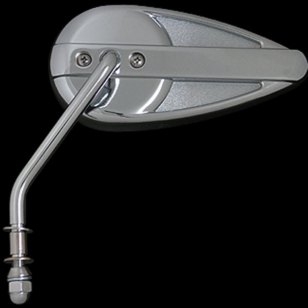 003394 ネオファクトリー ステムタイプ ティアドロップミラー クローム 左 1個売り