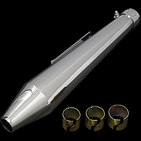 003664 ネオファクトリー メガホンマフラー タイプ2 クローム 1個売り