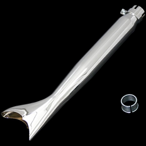 003668 ネオファクトリー 22インチ フィッシュテール タイプ2 クローム 1個売り