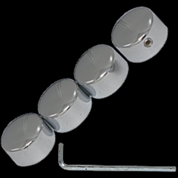 003765 ネオファクトリー スムースタイプ クロームヘッドボルトキャップ EVO BT・XL用