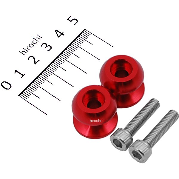 004006-02 ポッシュ POSH マシニングネットアンカー 6mm アルミ 2個入り 赤