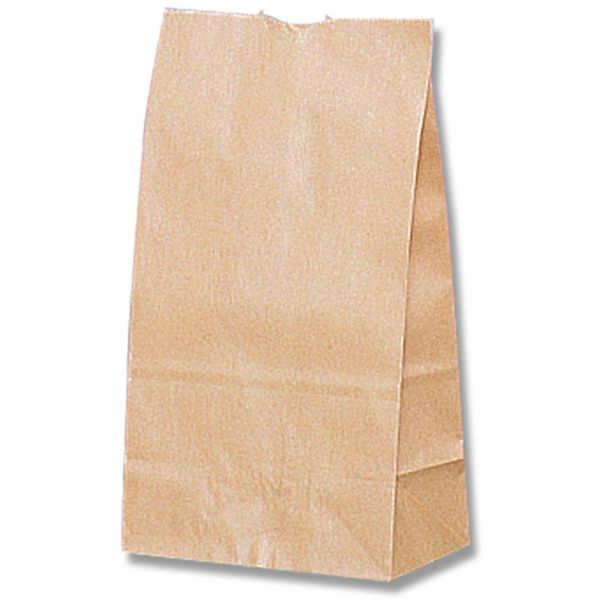 004010400 213-3003 (株)シモジマ HEIKO 角底袋 未晒無地 No.4 100枚入り