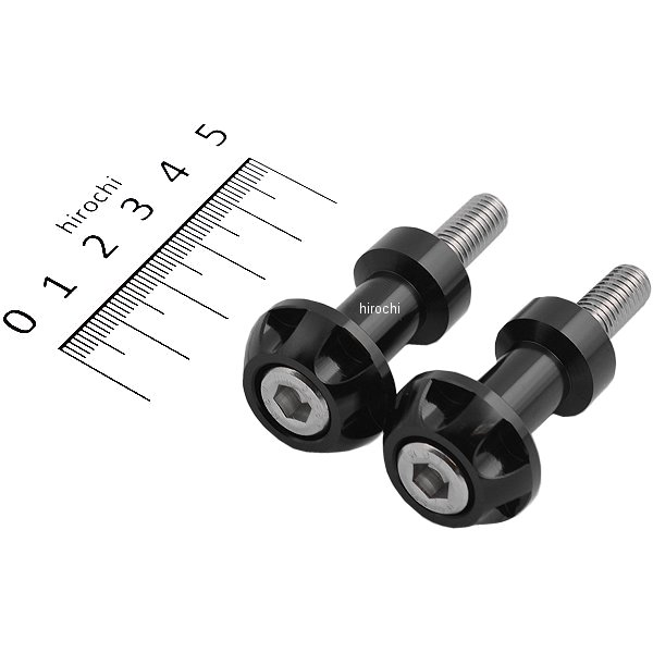 004032-06 ポッシュ POSH ロングネットアンカー NASAタイプ 8mm アルミ 2個入り 黒