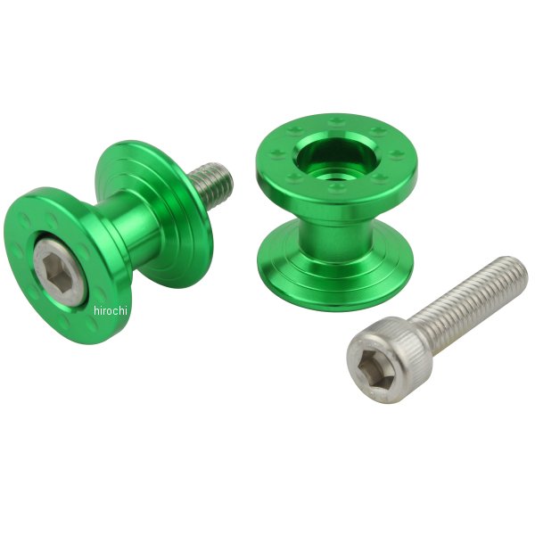 004036-28 ポッシュ POSH アルミツーリング荷掛けフック M6 ショート ライムグリーン